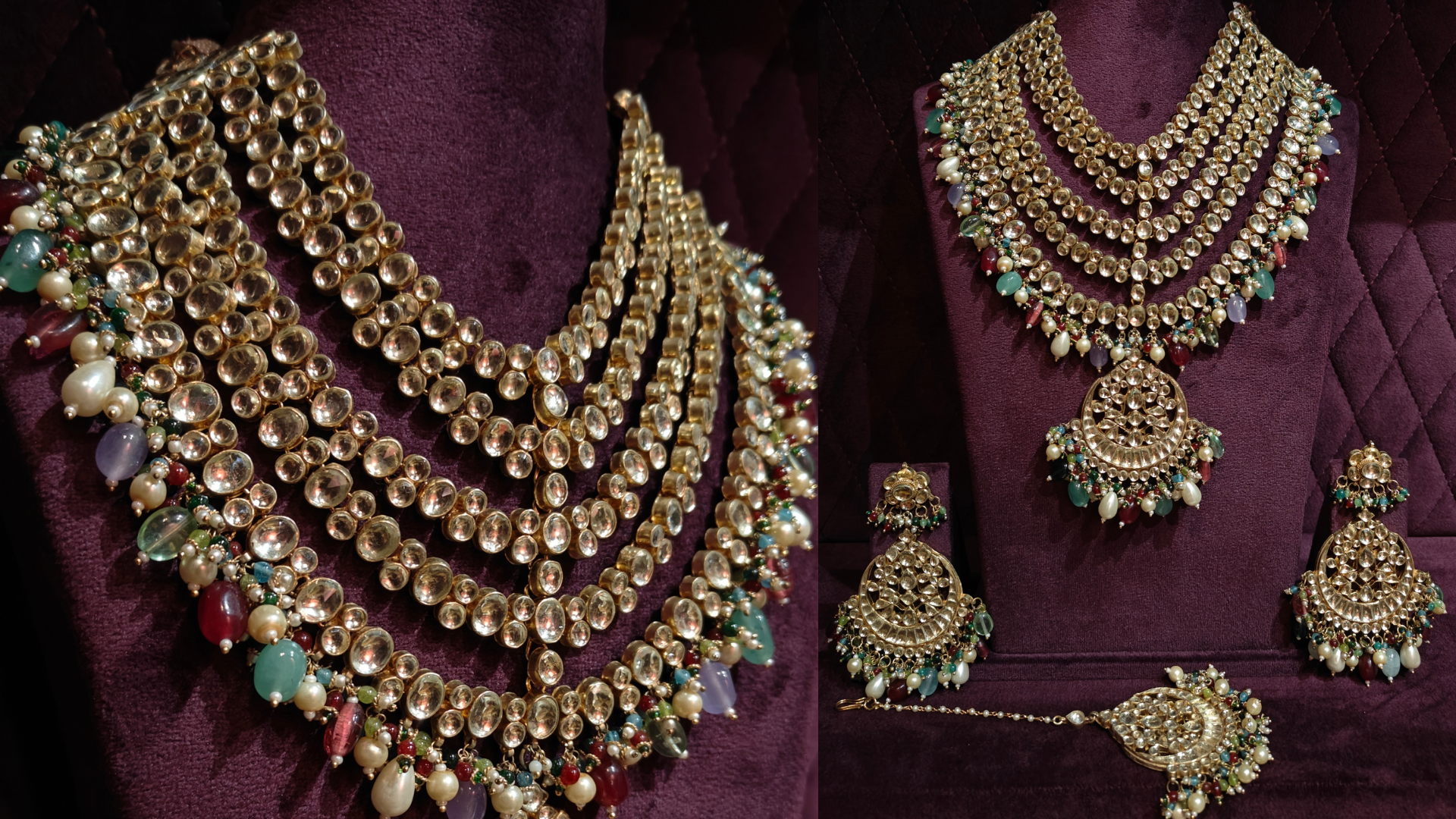 Elegant 3 Layer Necklace Set Designs for Modern Brides