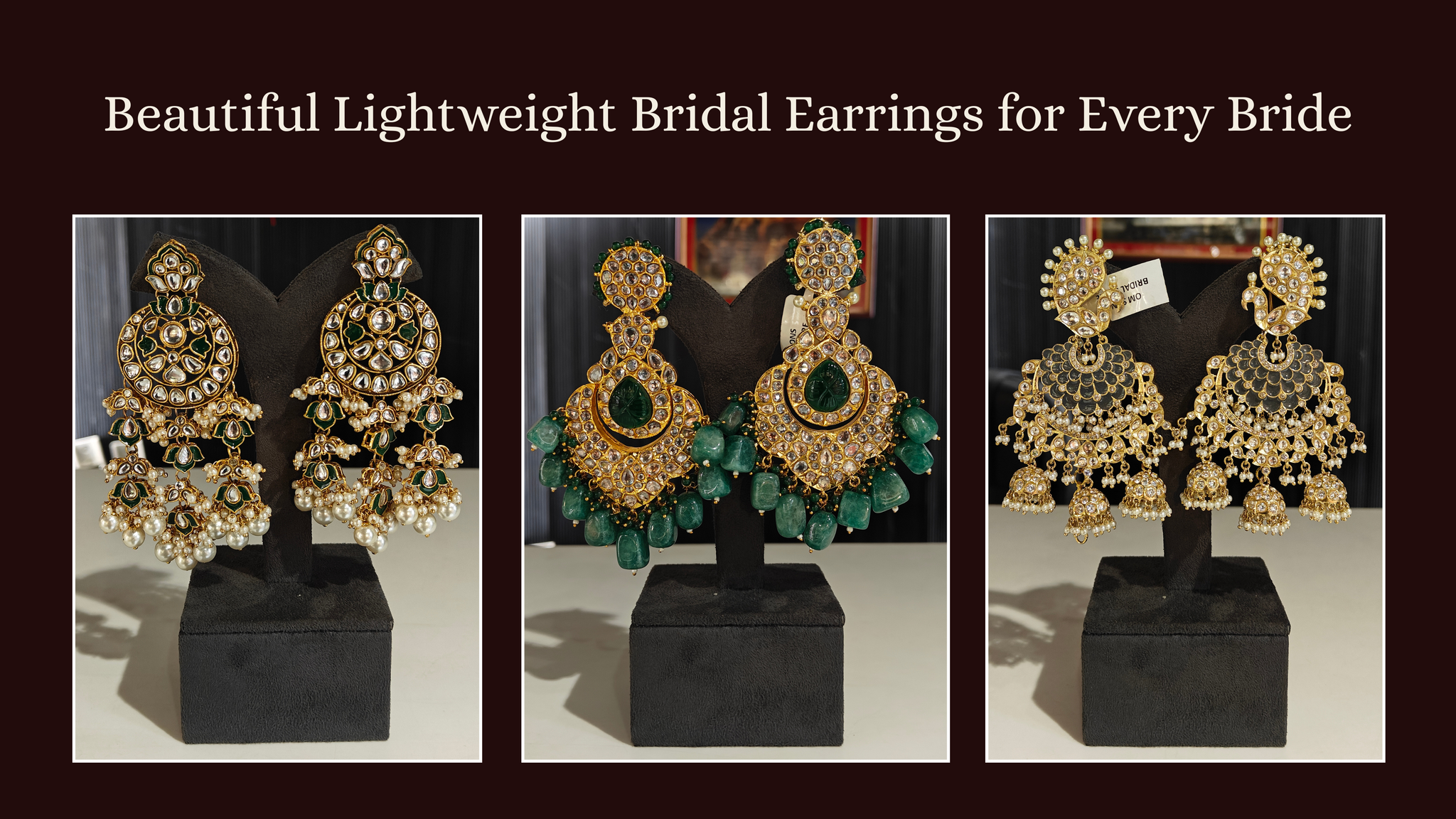 Beautiful Lightweight Bridal Earrings for Every Bride