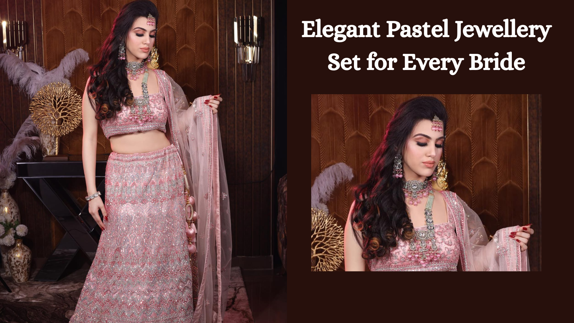 Elegant Pastel Jewellery Set for Every Bride