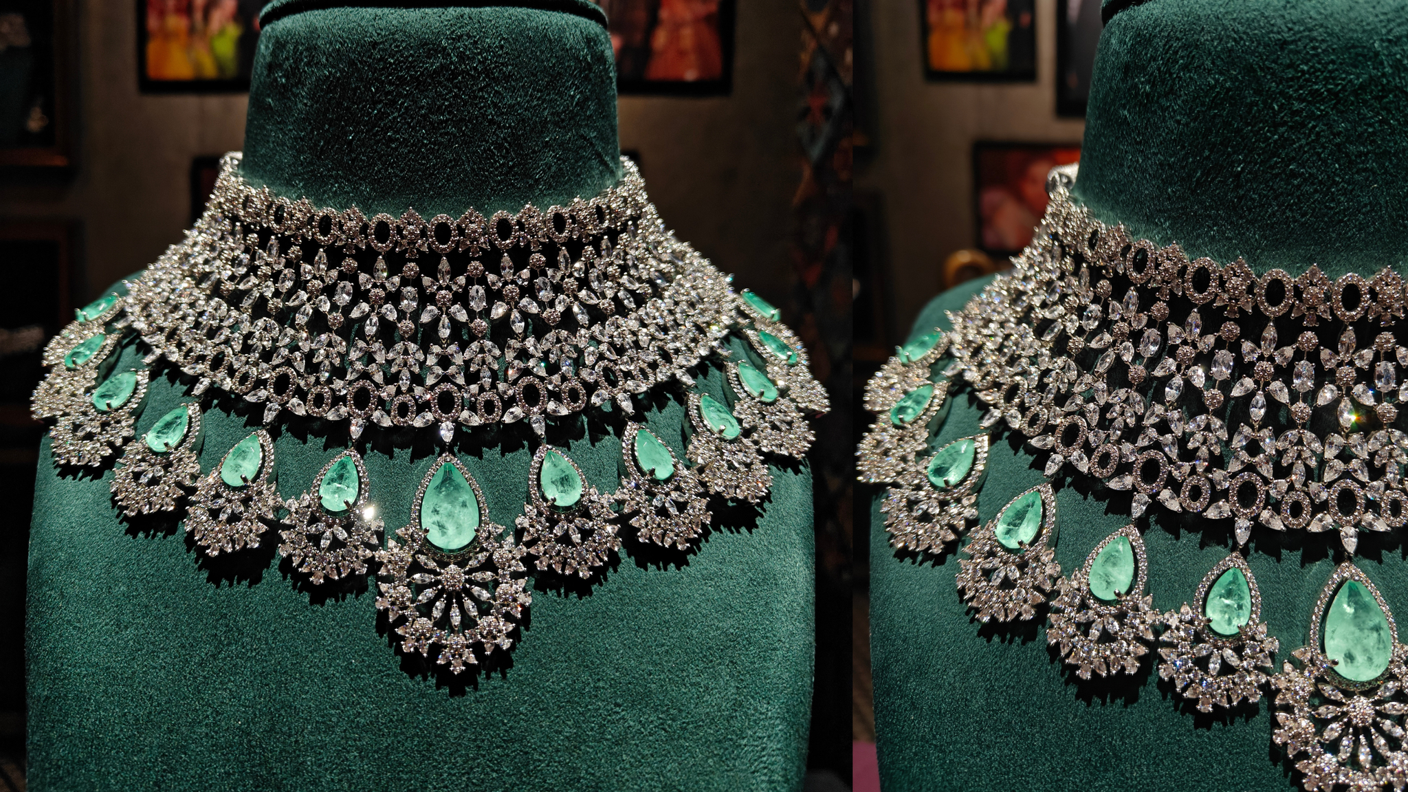 Glowing with Karwachauth Special Jewellery