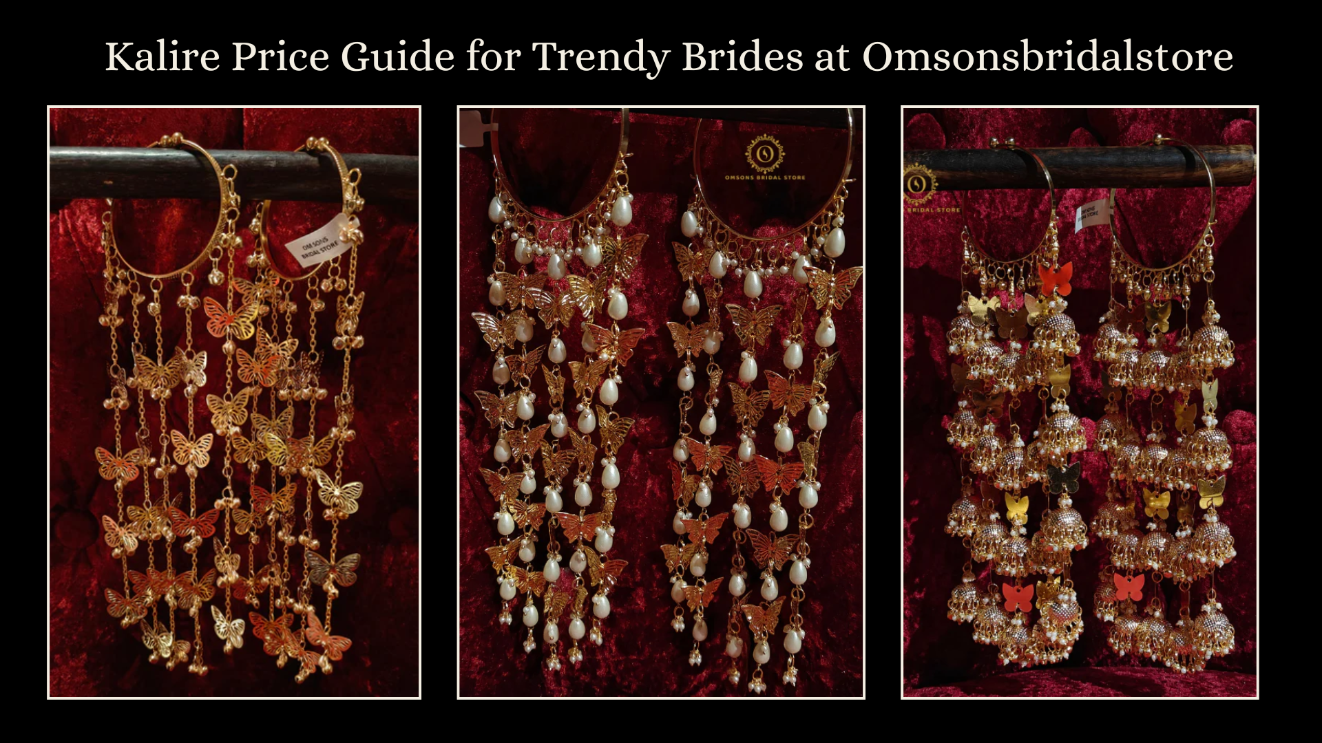 Kalire Price Guide for Trendy Brides at Omsonsbridalstore