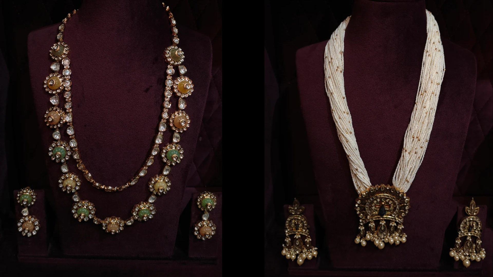 Long Necklace Set for Party and Wedding Looks