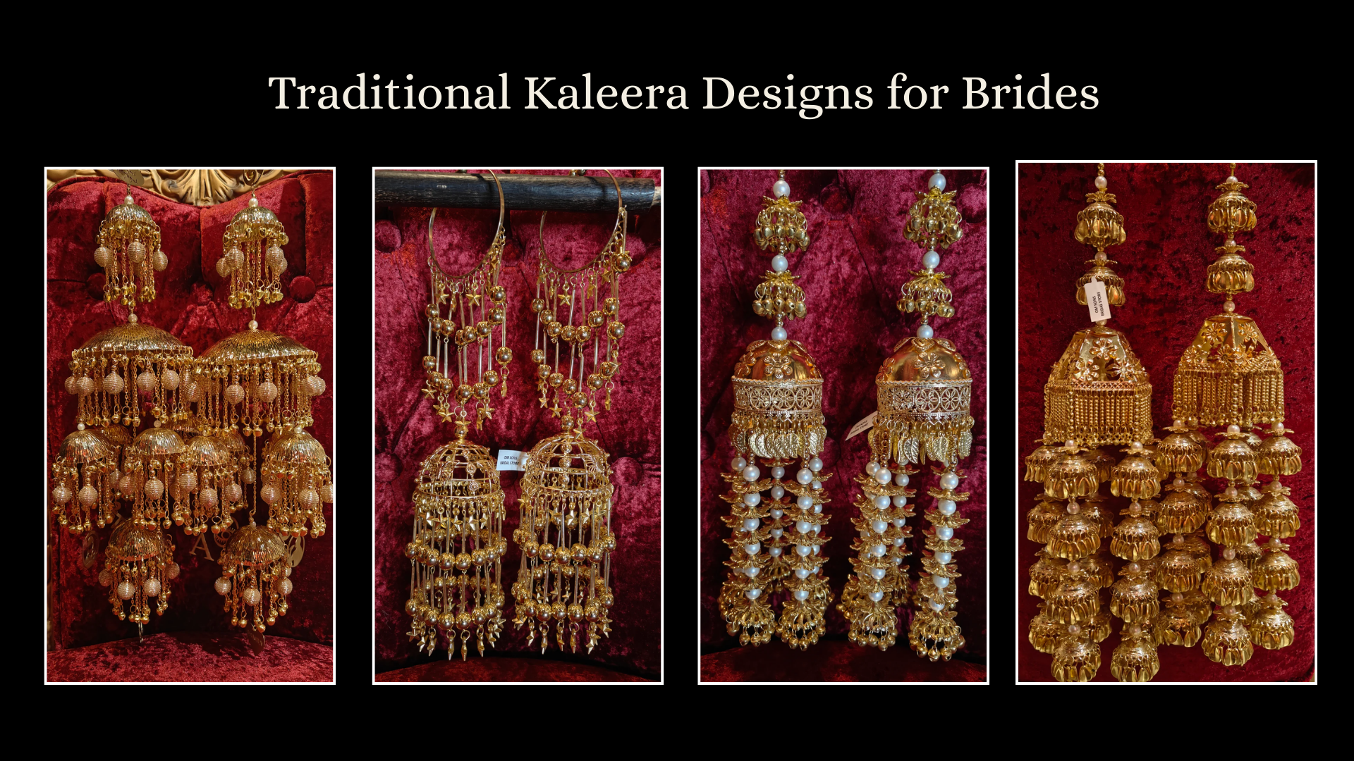 Traditional Kaleera Designs for Brides
