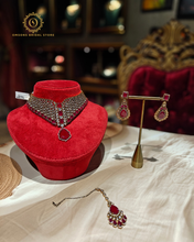 Ruby kundan set Pdmvt4096850