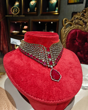 Ruby kundan set Pdmvt4096850