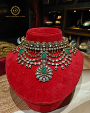 Emerald green kundan layer set Ks8891074
