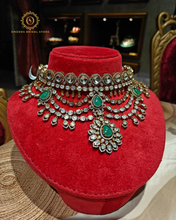Emerald green kundan layer set Ks8891074