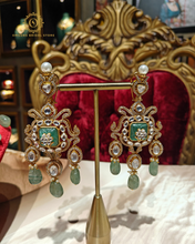 Uncut polki necklace fine emeralds RR4055850