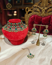 Emerald Polki Bridal Set Knk40164850