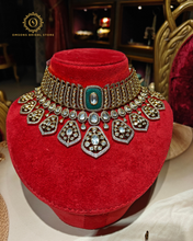 Emerald uncut Polki set Rnk40130050