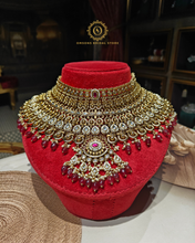 Antique gold ruby bridal set Rngla