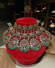 Russian Emerald  Bridal Set With teeka Rnk67165098