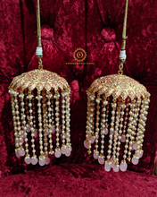 Gold plated meenakari kaleera light pink Saj4027850
