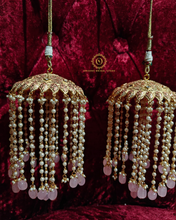 Gold plated meenakari kaleera light pink Saj4027850