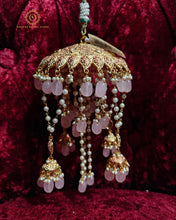 Gold plated meenakari kaleera light pink Saj4029950