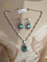 Lab Grown Light Green Diamond Necklace Set PDMVT4018040