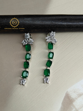 Lab Grown Emerald Green Diamond Necklace Set RNK4015440