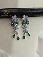 Lab Grown Emerald Green Diamond Necklace Set RNK4018440