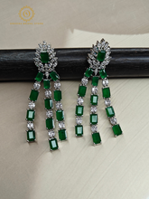 Lab Grown Emerald Green Diamond Necklace Set RNK4019440