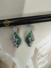 Lab Grown Emerald Green Diamond Necklace Set RNK4048040