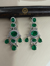 Lab Grown Emerald Green Diamond Necklace Set RNK4061840