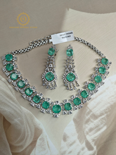 Lab Grown Light Green Diamond Necklace Set PDMVT4037240