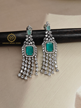 Lab Grown Light Green Diamond Necklace Set RNK4023240
