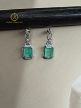 Lab Grown Light Green Diamond Necklace Set RNK4036540