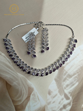 Lab Grown Purple Diamond Chocker Set RNK4019640