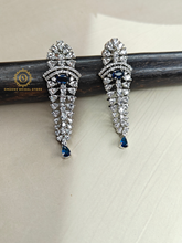 Lab Grown Sapphire Blue Diamond Necklace Set PDMVT4016040