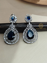 Lab Grown Sapphire Blue Diamond Necklace Set PDMVT4028840