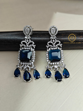 Lab Grown Sapphire Blue Diamond Necklace Set PDMVT4035240