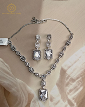 Lab Grown White Diamond Necklace Set OS124