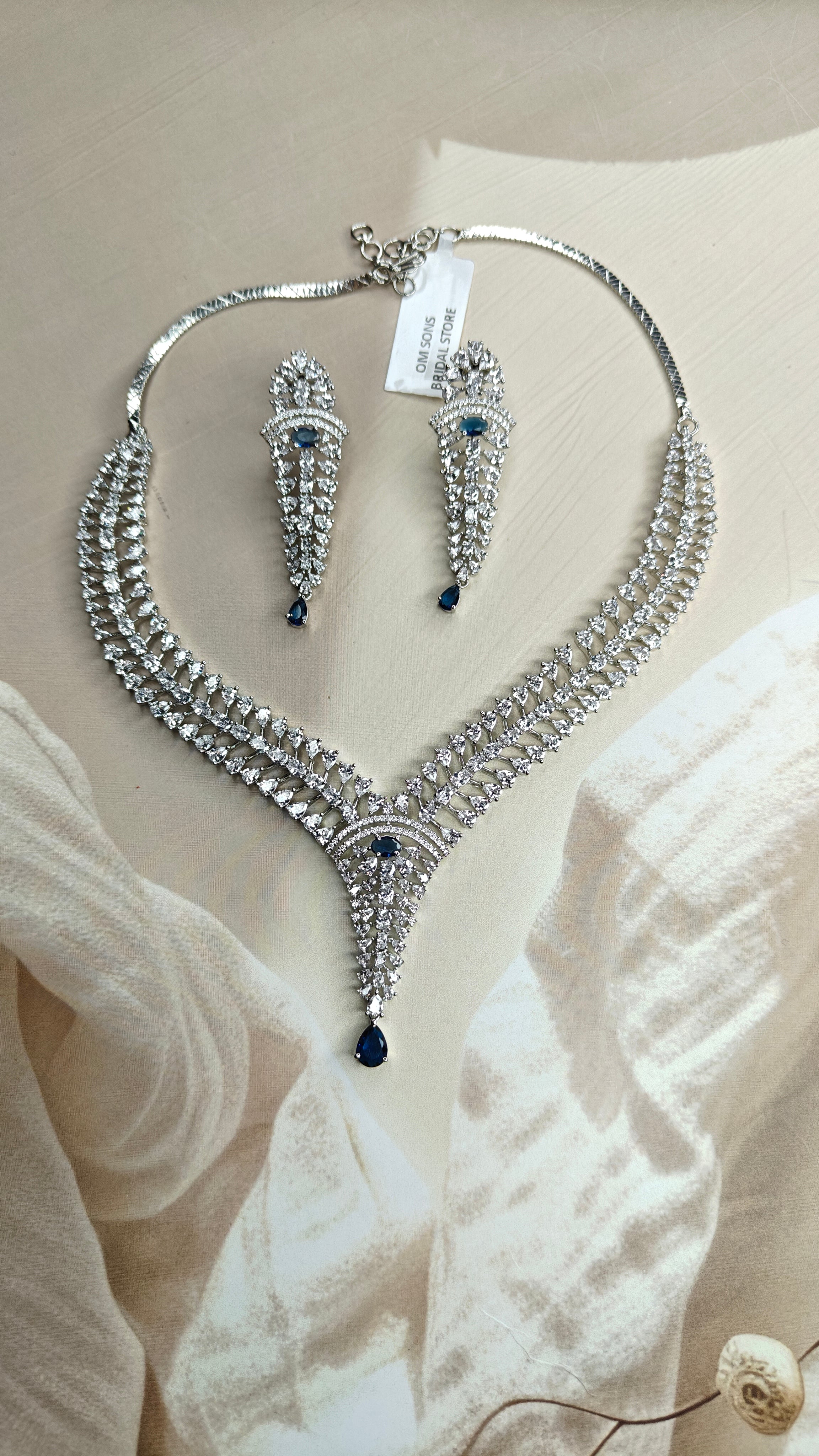 Lab Grown Diamond Necklace Set 