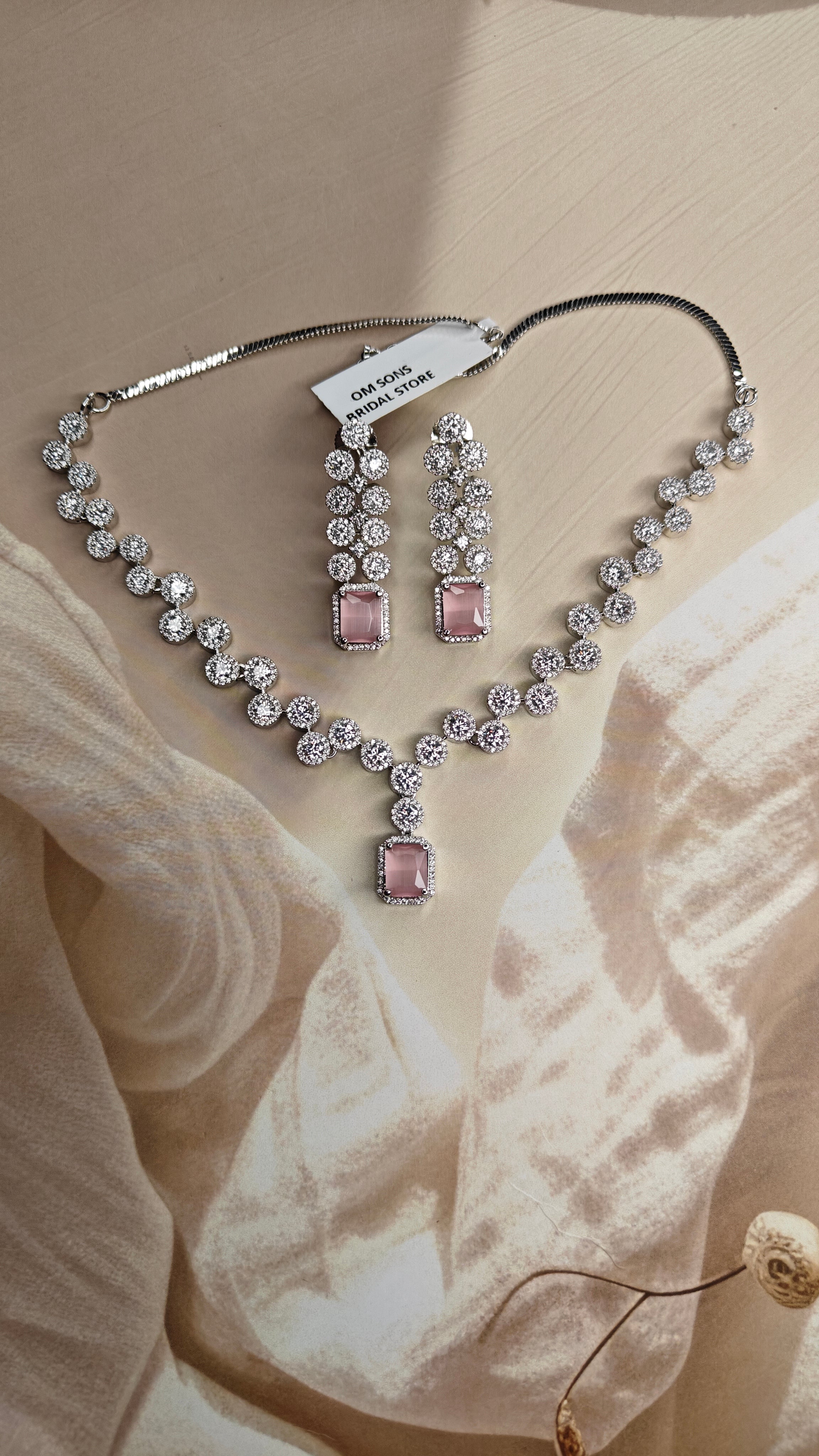 Lab Grown Diamond Necklace Set 