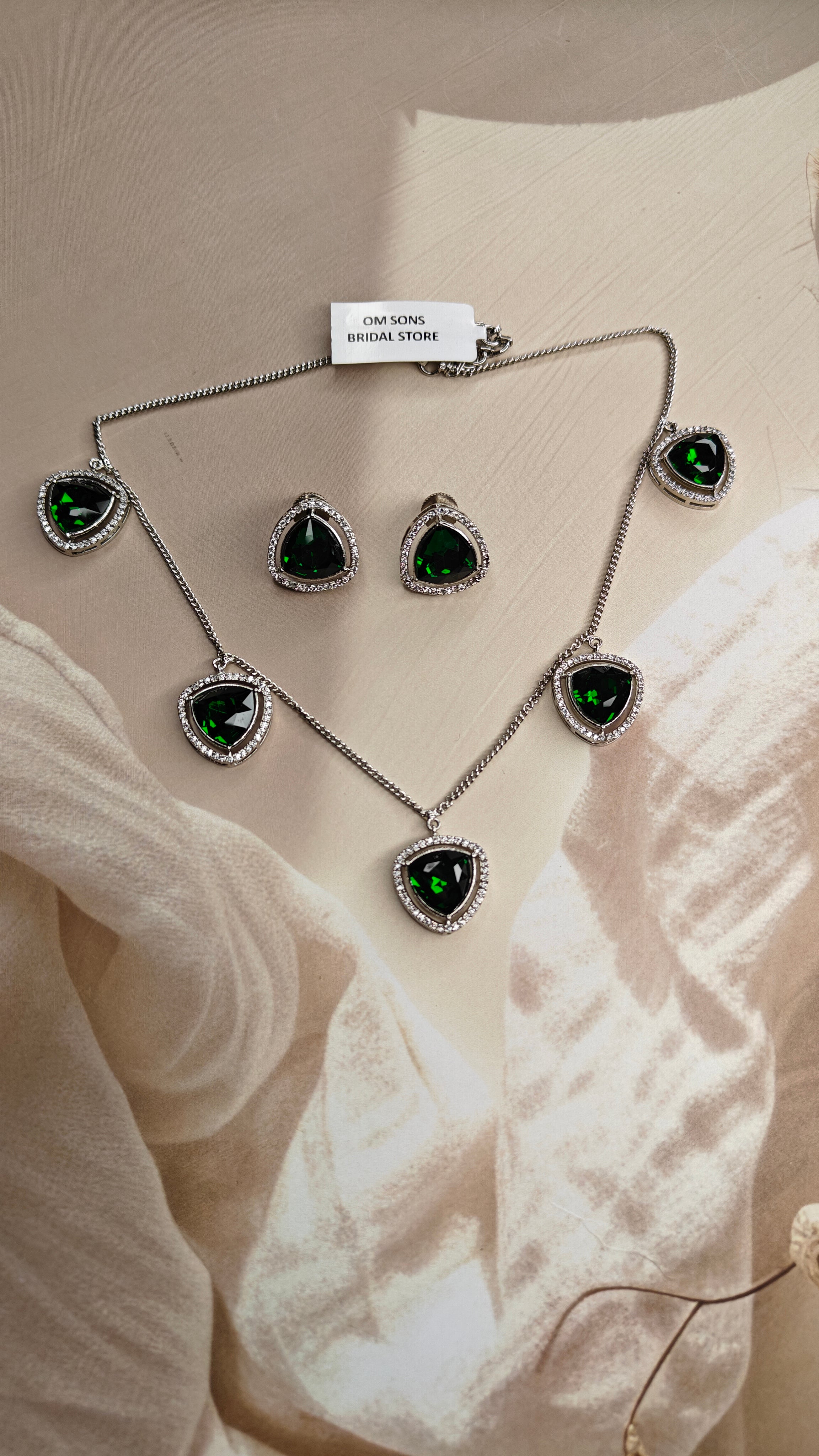 Lab Grown Diamond Necklace Set 