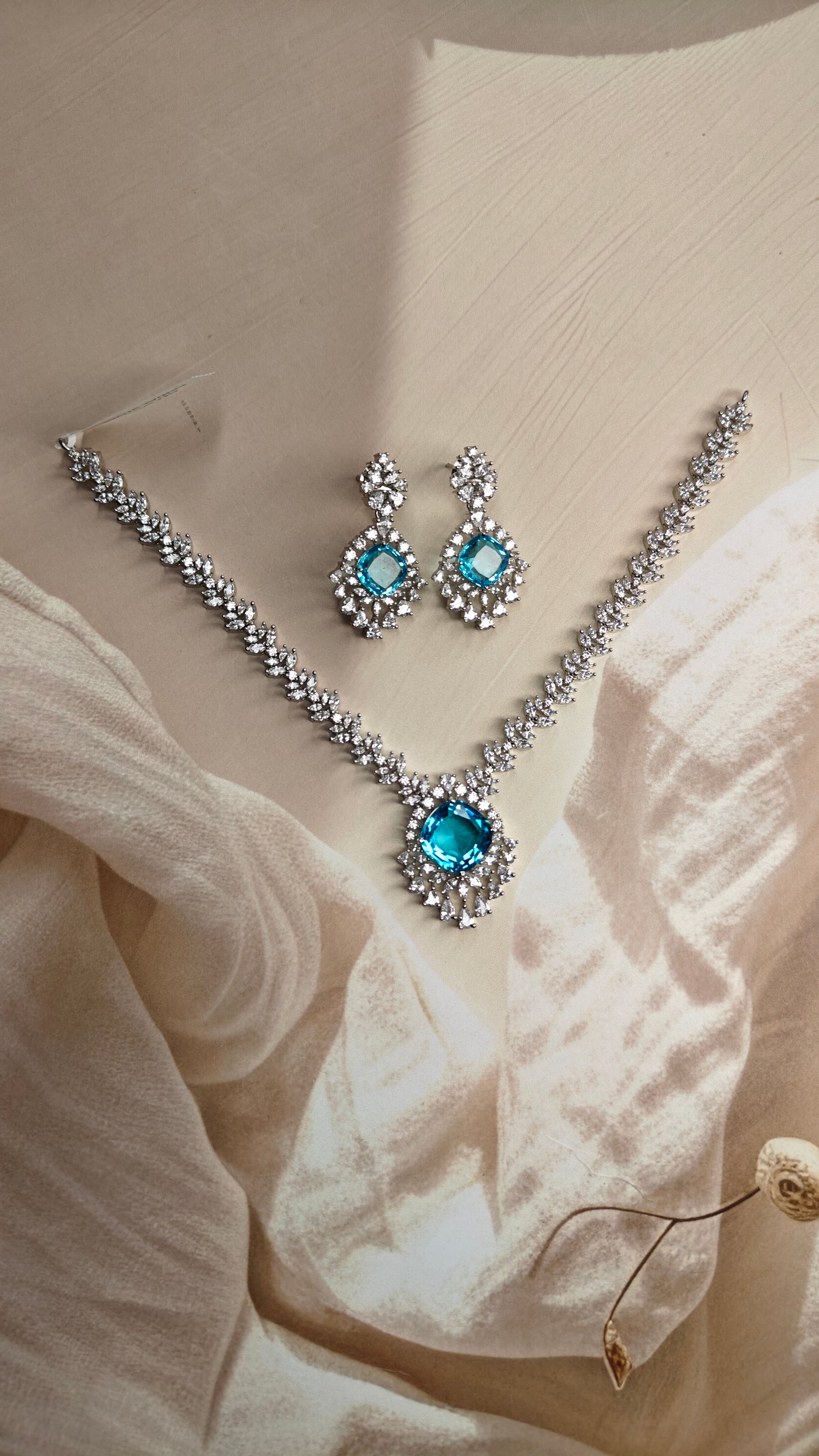 Lab Grown Diamond Necklace Set 