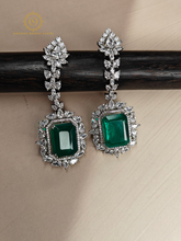 Lab Grown Emerald Green Diamond Necklace Set RNK4036440