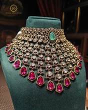 Polki Kundan necklace with tikka Hjp87120231