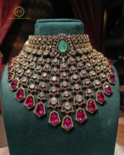 Polki Kundan necklace with tikka Hjp87120231