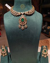 Polki Kundan necklace with tikka Hjp9768755