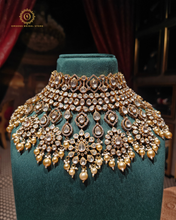 Polki Kundan necklace with tikka Np40151050