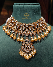 Polki Kundan necklace with tikka Np4045950