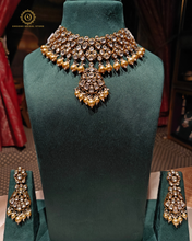 Polki Kundan necklace with tikka Np4045950