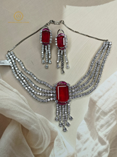 Ruby Lab Grown Diamond Necklace Set GSC4028540
