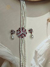 Ruby Lab Grown Diamond Necklace Set OS4042040
