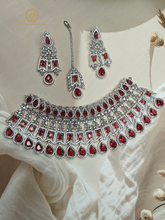 Ruby Lab Grown Diamond Necklace Set OS4054040