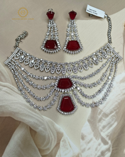 Ruby Lab Grown Diamond Necklace Set PDMVT4088440