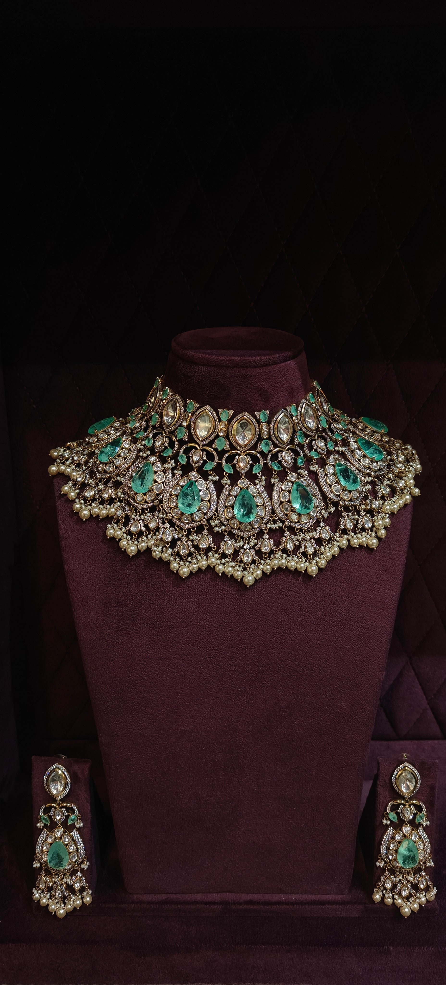 Uncut Kundan Bridal Set