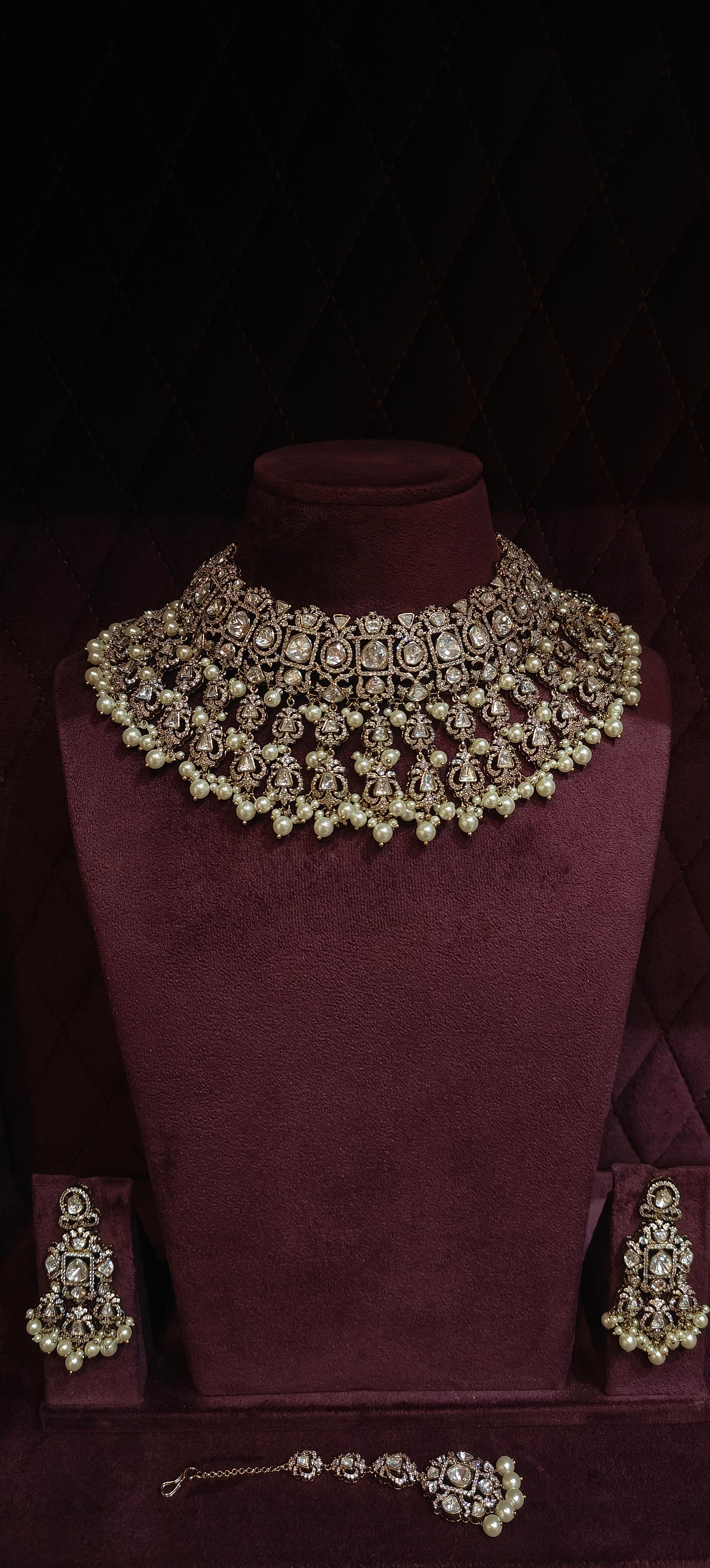 Uncut Kundan Bridal Set